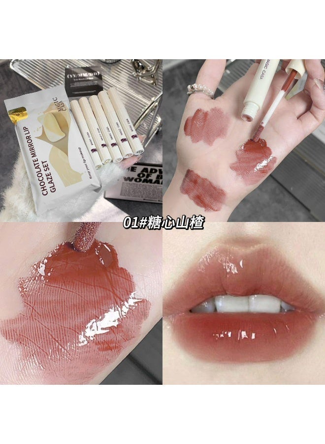 ماجيك مجموعه ملمع الشفاه من ماجيك كيس - 5 الوان - درجات النود و البينك في  مجموعه واحدة - Image 4